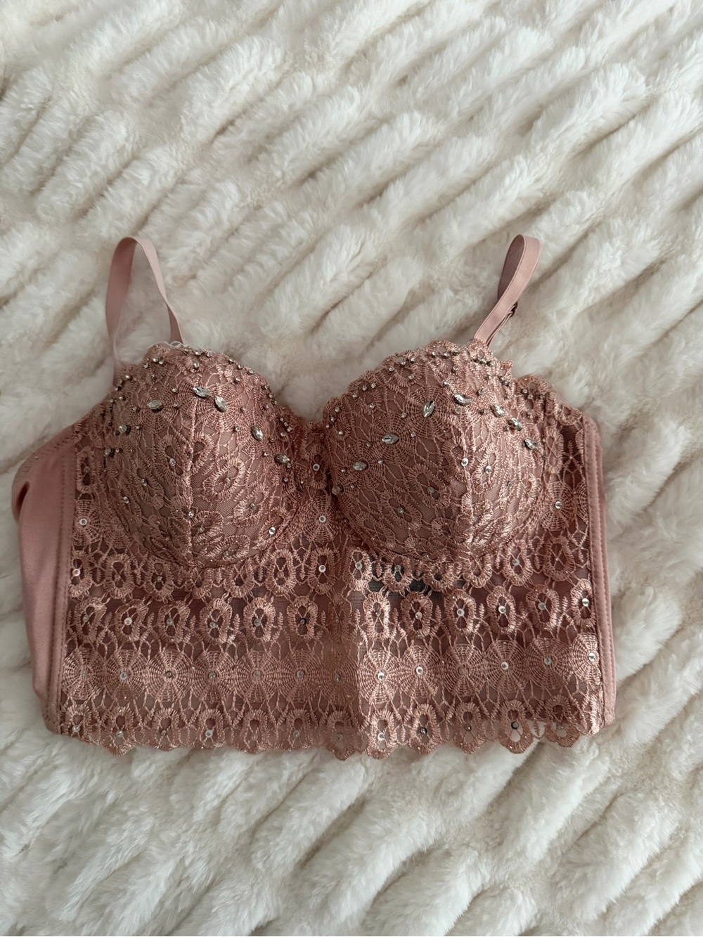 Pink corset top